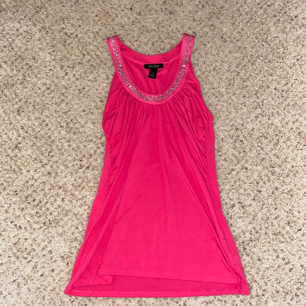 hot pink jeweled dress